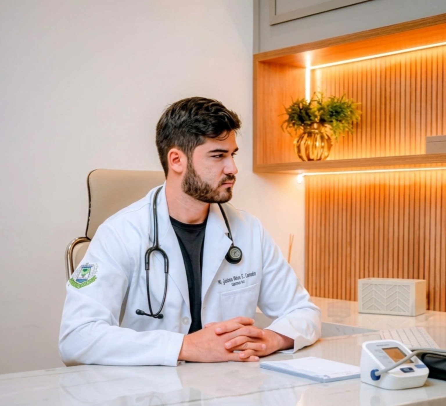 Dr. Gustavo Carneiro em ambiente de consultório